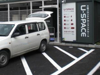 ユースペース六本木店の駐車場